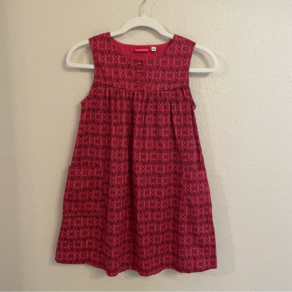 Ivana Helsinki Girls Dress Size 8-10 (140) Stacking Doll Design Sleeveless
